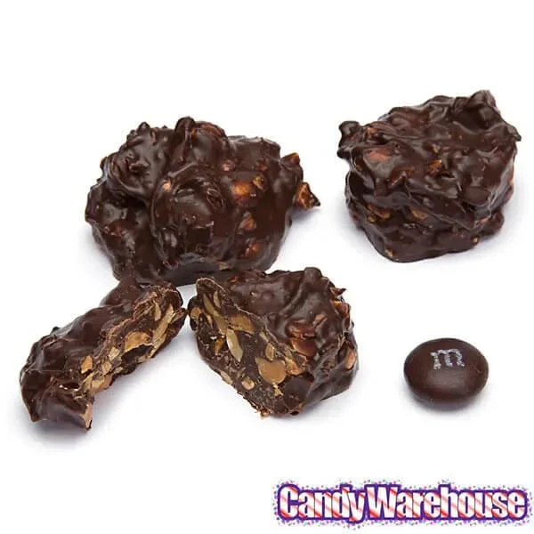 Asher's Dark Chocolate Peanut Clusters Candy: 5LB Box 2 Asher's Dark Chocolate Peanut Clusters Candy: 5LB Box - Image 2