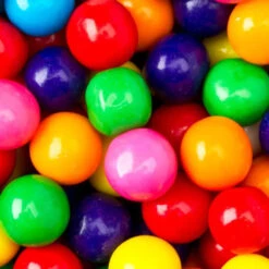 Assorted Colors 1-Inch Gumballs: 2LB Bag