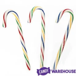 Bobs Sweet Stripes Rainbow Cherry Candy Canes: 12-Piece Box -Sweet Candy Planet bobs sweet stripes rainbow cherry candy canes 12 piece box candy warehouse 3