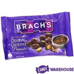 Brach's Double Dippers Milk Chocolate Covered Peanuts: 12-Ounce Bag -Sweet Candy Planet brach s double dippers milk chocolate covered peanuts 12 ounce bag candy warehouse 5 8c62dab0 7d30 446f bbde 481fc16ff76b