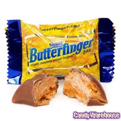 Butterfinger Mini Size Candy Bars: 5LB Bag -Sweet Candy Planet butterfinger mini size candy bars 5lb bag candy warehouse 5