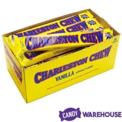 Charleston Chew Candy Bars - Vanilla: 24-Piece Box -Sweet Candy Planet charleston chew candy bars vanilla 24 piece box candy warehouse 3