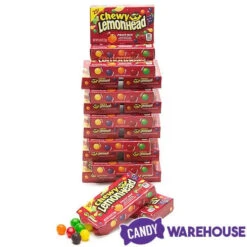 Chewy Lemonhead Fruit Mix Candy Mini Packs: 24-Piece Box -Sweet Candy Planet chewy lemonhead fruit mix candy mini packs 24 piece box candy warehouse 3