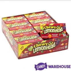 Chewy Lemonhead Fruit Mix Candy Mini Packs: 24-Piece Box -Sweet Candy Planet chewy lemonhead fruit mix candy mini packs 24 piece box candy warehouse 6