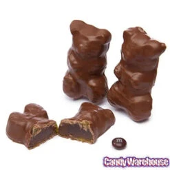 Chocolate Covered Jumbo Gummy Bears: 5LB Box -Sweet Candy Planet chocolate covered jumbo gummy bears 5lb box candy warehouse 4