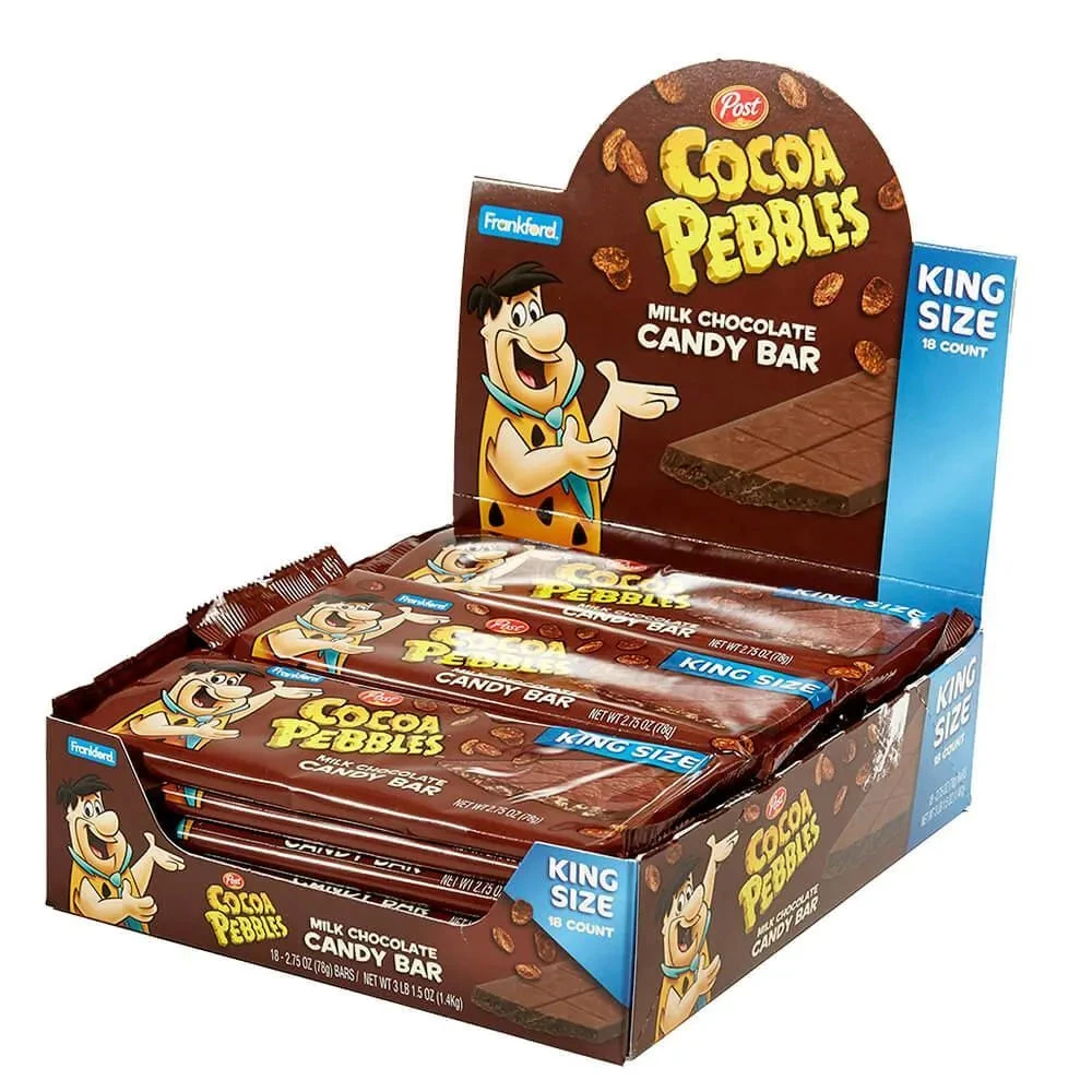 Cocoa Pebbles King Size Candy Bar: 18-Piece Box 2 Cocoa Pebbles King Size Candy Bar: 18-Piece Box - Image 2