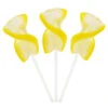 CurlyCutes Petite Crystal Ribbon Pops - Yellow Banana: 20-Piece Jar