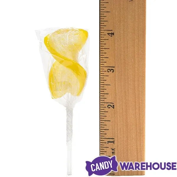 CurlyCutes Petite Crystal Ribbon Pops - Yellow Banana: 20-Piece Jar 3 CurlyCutes Petite Crystal Ribbon Pops - Yellow Banana: 20-Piece Jar - Image 3