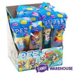 DC Superhero Girls PEZ Candy Packs: 12-Piece Display -Sweet Candy Planet dc superhero girls pez candy packs 12 piece display candy warehouse 3