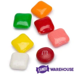 Dubble Bubble Chiclets Chewing Gum Tabs - Assorted Colors: 1.5LB Jar -Sweet Candy Planet dubble bubble chiclets chewing gum tabs assorted colors 1 5lb jar candy warehouse 6