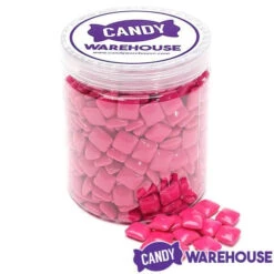Dubble Bubble Chiclets Chewing Gum Tabs - Pink: 1.5LB Jar -Sweet Candy Planet dubble bubble chiclets chewing gum tabs pink 1 5lb jar candy warehouse 5