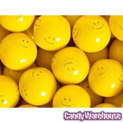 Dubble Bubble Smiley Face 1-Inch Gumballs: 850-Piece Case -Sweet Candy Planet dubble bubble smiley face 1 inch gumballs 850 piece case candy warehouse 4