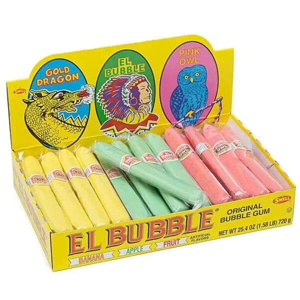 El Bubble Bubble Gum Cigars - Version I: 36-Piece Box 1 El Bubble Bubble Gum Cigars - Version I: 36-Piece Box