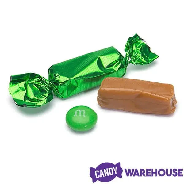 Foiled Caramel Candy - Green: 180-Piece Bag 2 Foiled Caramel Candy - Green: 180-Piece Bag - Image 2