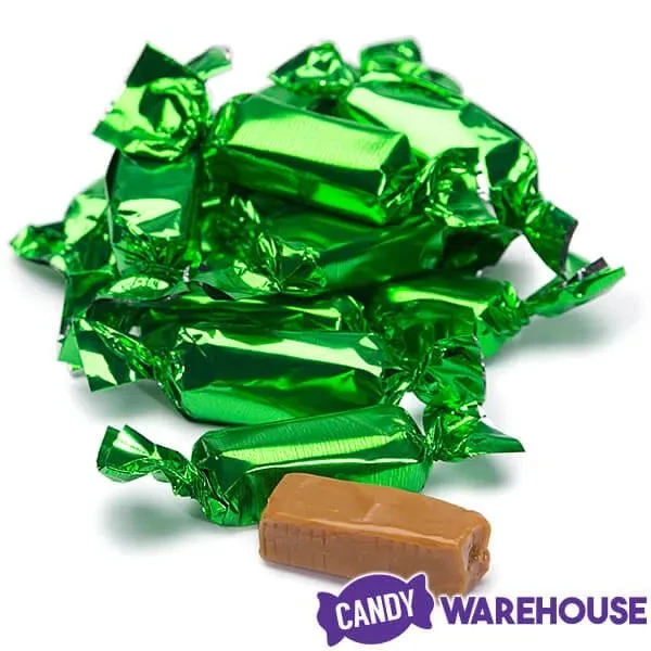 Foiled Caramel Candy - Green: 180-Piece Bag 3 Foiled Caramel Candy - Green: 180-Piece Bag - Image 3