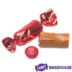 Foiled Caramel Candy - Red: 180-Piece Bag -Sweet Candy Planet foiled caramel candy red 180 piece bag candy warehouse 3