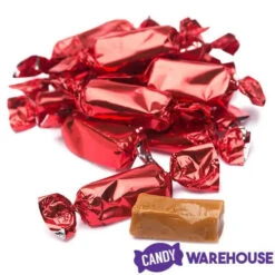 Foiled Caramel Candy - Red: 180-Piece Bag -Sweet Candy Planet foiled caramel candy red 180 piece bag candy warehouse 4