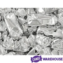 Foiled Caramel Candy - Silver: 180-Piece Bag -Sweet Candy Planet foiled caramel candy silver 180 piece bag candy warehouse 5