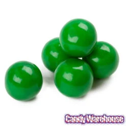 Green 1-Inch Gumballs: 2LB Bag -Sweet Candy Planet green 1 inch gumballs 2lb bag candy warehouse 3