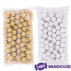 Gumballs Color Combo - Gold And White: 4LB Box -Sweet Candy Planet gumballs color combo gold and white 4lb box candy warehouse 4