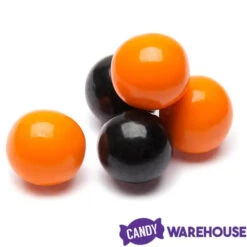 Gumballs Color Combo - Orange And Black: 4LB Box -Sweet Candy Planet gumballs color combo orange and black 4lb box candy warehouse 4