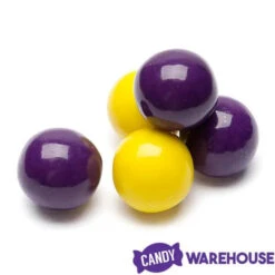 Gumballs Color Combo - Purple And Yellow: 4LB Box -Sweet Candy Planet gumballs color combo purple and yellow 4lb box candy warehouse 3