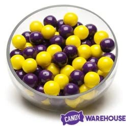 Gumballs Color Combo - Purple And Yellow: 4LB Box -Sweet Candy Planet gumballs color combo purple and yellow 4lb box candy warehouse 4