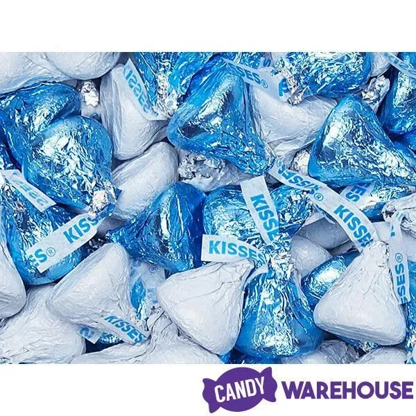 Hershey's Kisses Color Combo - Light Blue And White: 800-Piece Box 4 Hershey's Kisses Color Combo - Light Blue And White: 800-Piece Box - Image 4