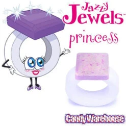 Jazzy Jewels Candy Rings: 30-Piece Jar -Sweet Candy Planet jazzy jewels candy rings 30 piece jar candy warehouse 3 0b51eeb0 3c9a 4c06 83f6 9688fce32e75