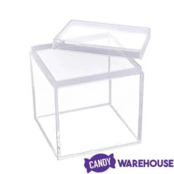 Mini Acrylic Favor Boxes - 5-Ounce Cube With Lid: 12-Piece Set -Sweet Candy Planet mini acrylic favor boxes 5 ounce cube with lid 12 piece set candy warehouse 6