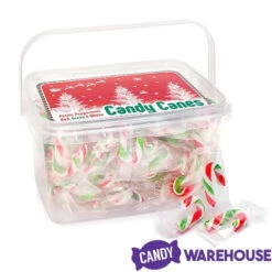 Mini Candy Canes - Red, Green, And White: 100-Piece Tub 13 Mini Candy Canes - Red, Green, And White: 100-Piece Tub -Sweet Candy Planet mini candy canes red green and white 100 piece tub candy warehouse 6