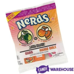 Nerds Lucha Grande Candy Snack Size Packs In 3-Ounce Bags - Guava And Mango Chile: 24-Piece Box -Sweet Candy Planet nerds lucha grande candy snack size packs in 3 ounce bags guava and mango chile 24 piece box candy warehouse 5