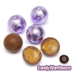Palmer Foiled Caramel Filled Chocolate Candy Balls - Lavender: 5LB Bag -Sweet Candy Planet palmer foiled caramel filled chocolate candy balls lavender 5lb bag candy warehouse 4