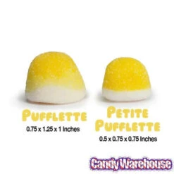 Petite Pufflettes Gummy Bites - Lemon: 16-Ounce Bag -Sweet Candy Planet petite pufflettes gummy bites lemon 16 ounce bag candy warehouse 4