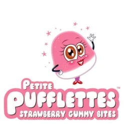 Petite Pufflettes Gummy Bites - Strawberry: 16-Ounce Bag -Sweet Candy Planet petite pufflettes gummy bites strawberry 16 ounce bag candy warehouse 3