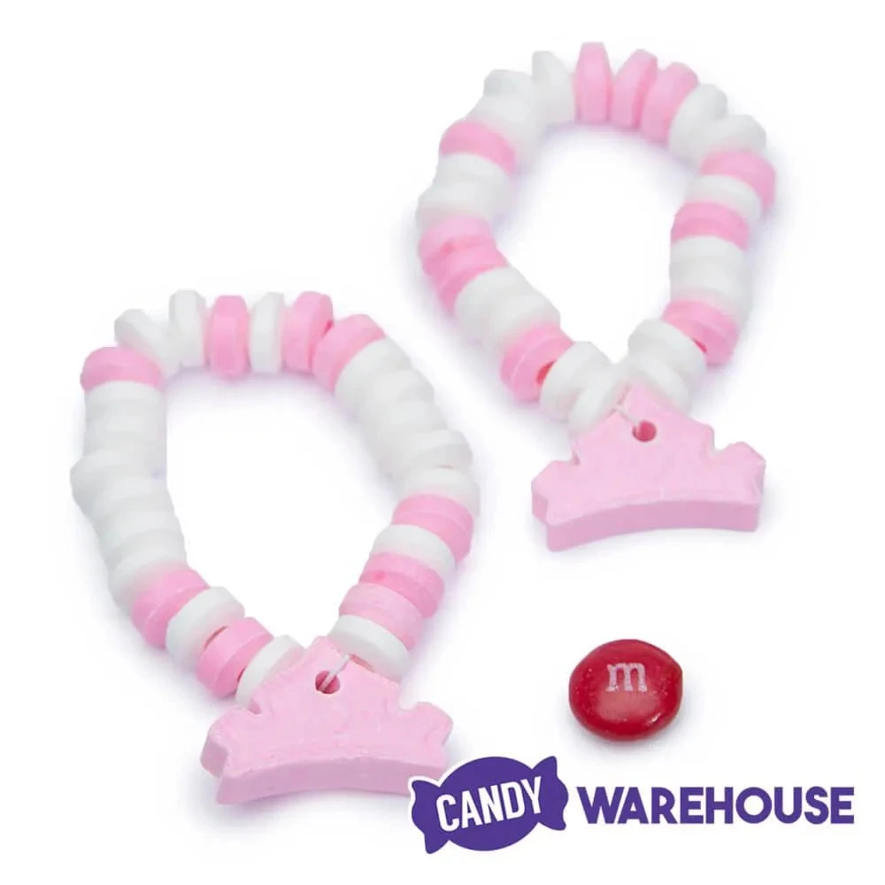 Pink And White Candy Bracelets: 12-Piece Bag 3 Pink And White Candy Bracelets: 12-Piece Bag - Image 3