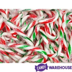 Red, White, And Green Peppermint Mini Candy Canes: 200-Piece Tub -Sweet Candy Planet red white and green peppermint mini candy canes 200 piece tub candy warehouse 4 92969acc 8d50 473d 80de c8674d29cf81