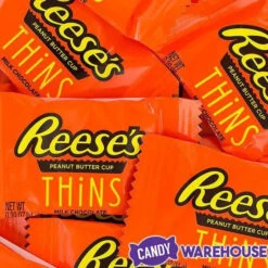 Reese's Thins Milk Chocolate Peanut Butter Cups Candy: 7.37-Ounce Bag -Sweet Candy Planet reese s thins milk chocolate peanut butter cups candy 7 37 ounce bag candy warehouse 3