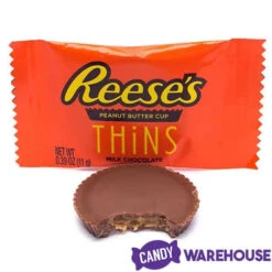 Reese's Thins Milk Chocolate Peanut Butter Cups Candy: 7.37-Ounce Bag -Sweet Candy Planet reese s thins milk chocolate peanut butter cups candy 7 37 ounce bag candy warehouse 4