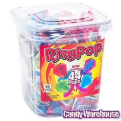 Ring Pop Assorted Candy: 44-Piece Tub -Sweet Candy Planet ring pop assorted candy 44 piece tub candy warehouse 3