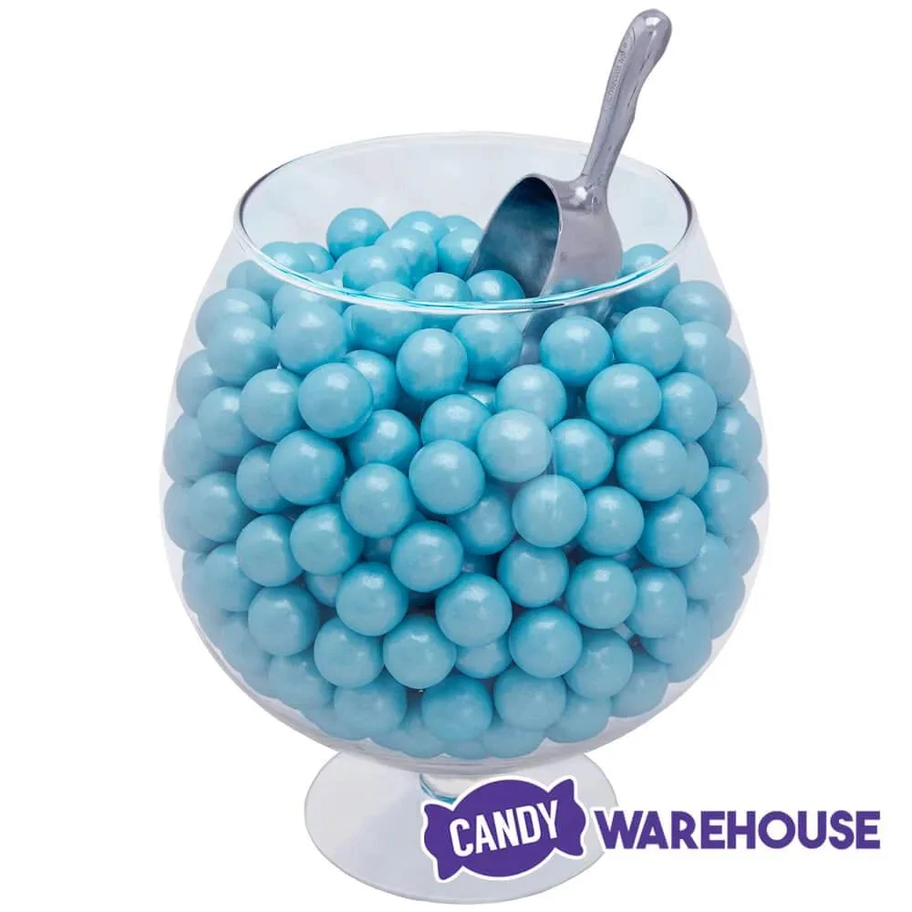 Shimmer Pearl Powder Blue 1-Inch Gumballs: 2LB Bag 3 Shimmer Pearl Powder Blue 1-Inch Gumballs: 2LB Bag - Image 3