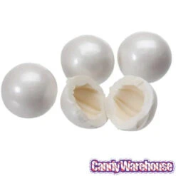 Shimmer Pearl White 1-Inch Gumballs: 2LB Bag 9 Shimmer Pearl White 1-Inch Gumballs: 2LB Bag -Sweet Candy Planet shimmer pearl white 1 inch gumballs 2lb bag candy warehouse 4