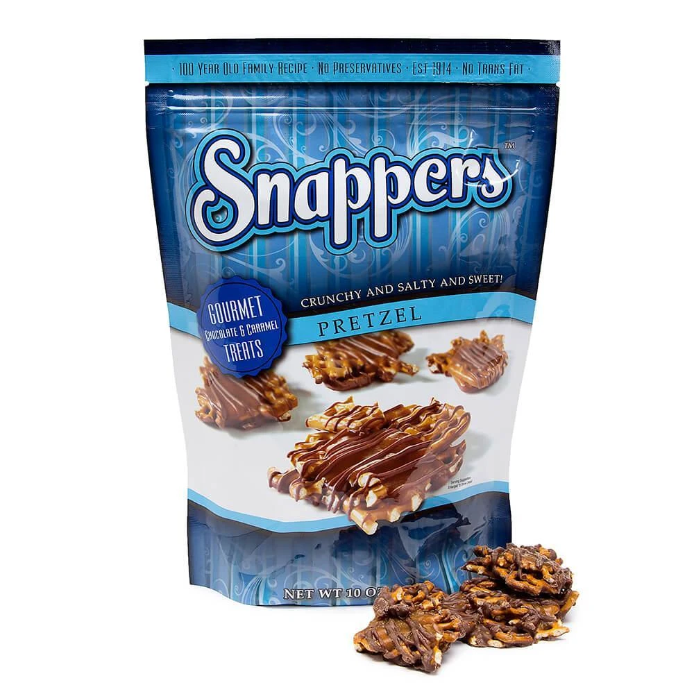 Snappers Milk Chocolate Covered Pretzels: 10-Ounce Bag 1 Snappers Milk Chocolate Covered Pretzels: 10-Ounce Bag