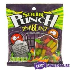 Sour Punch Zombeanz Gummy Candy: 2LB Box -Sweet Candy Planet sour punch zombeanz gummy candy 2lb box candy warehouse 3