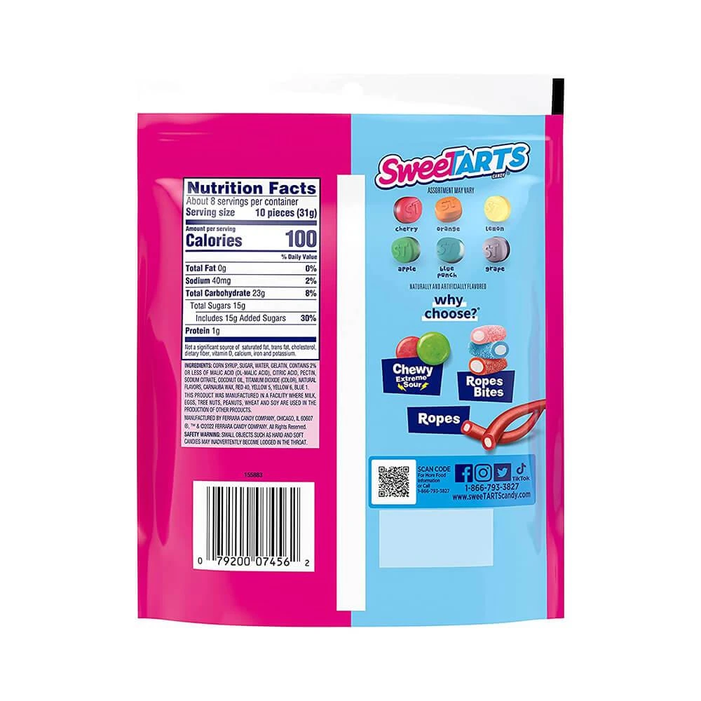 SweeTarts Fruity Splitz Gummies: 9-Ounce Bag 2 SweeTarts Fruity Splitz Gummies: 9-Ounce Bag - Image 2