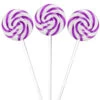 Swipple Pops Petite Swirl Ripple Lollipops - Purple Grape: 60-Piece Tub