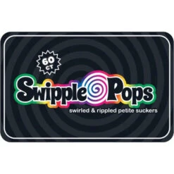 Swipple Pops Petite Swirl Ripple Lollipops - Rainbow Cherry: 60-Piece Tub -Sweet Candy Planet swipple pops petite swirl ripple lollipops rainbow cherry 60 piece tub candy warehouse 3