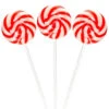 Swipple Pops Petite Swirl Ripple Lollipops - Red Cherry: 60-Piece Tub