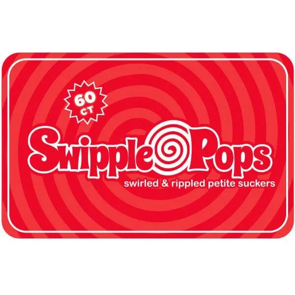 Swipple Pops Petite Swirl Ripple Lollipops - Red Cherry: 60-Piece Tub 4 Swipple Pops Petite Swirl Ripple Lollipops - Red Cherry: 60-Piece Tub - Image 4