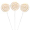 Swipple Pops Petite Swirl Ripple Lollipops - White Pineapple: 60-Piece Tub
